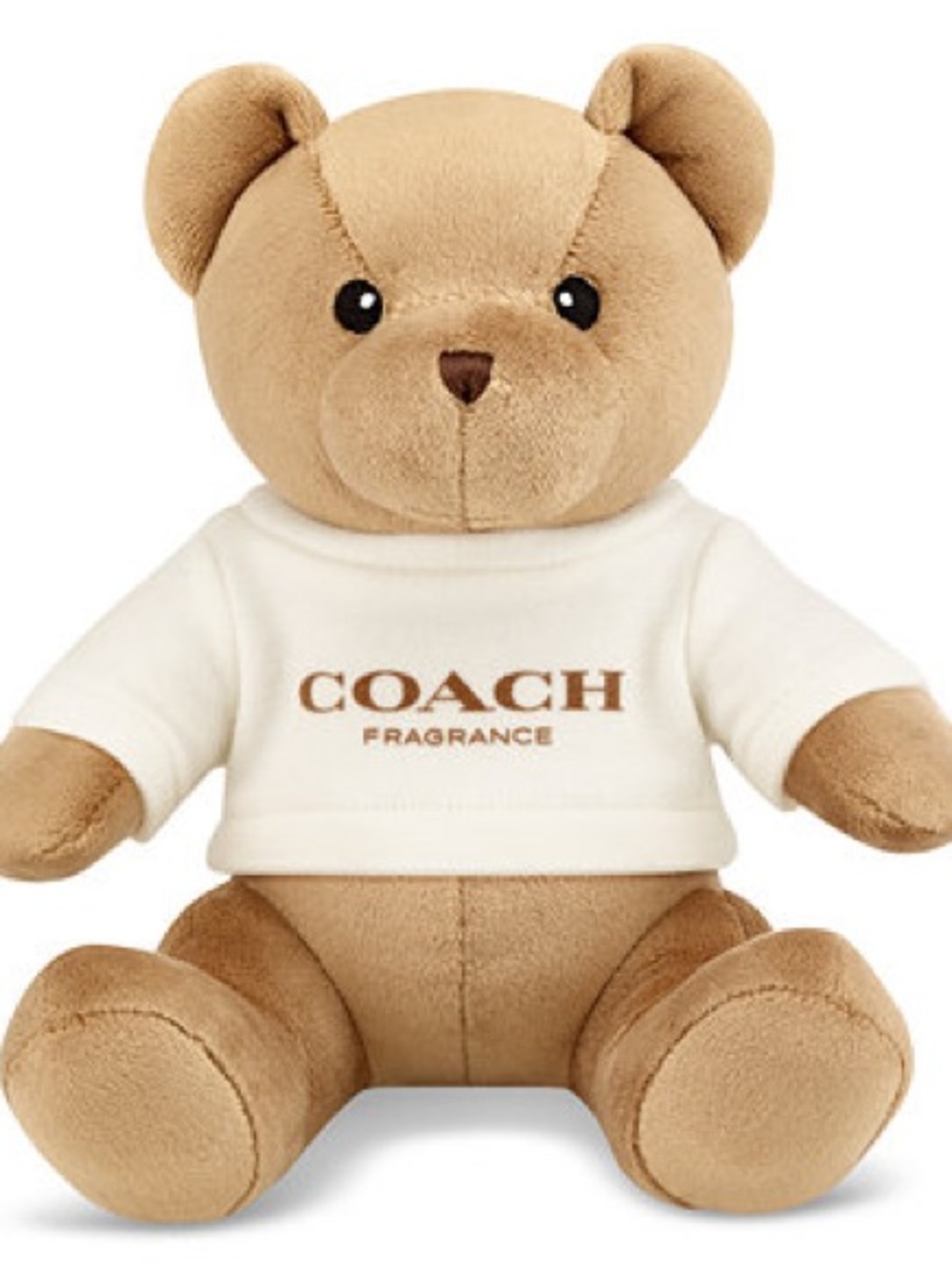 COACH Fragrance Plush Bear with White Logo Tee - NWOT
